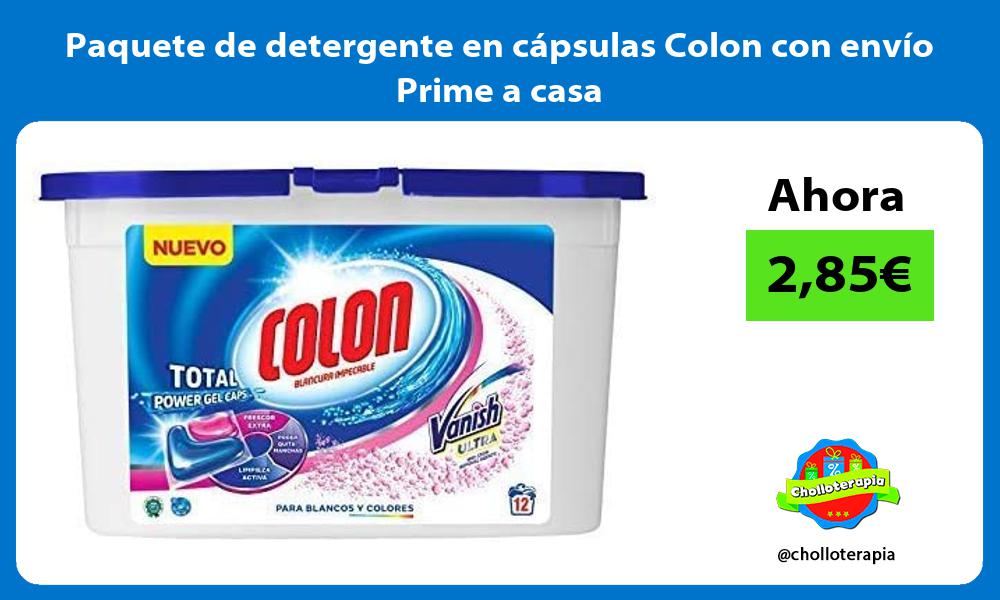 Paquete de detergente en cápsulas Colon con envío Prime a casa
