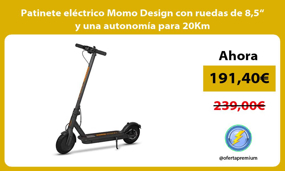 Patinete eléctrico Momo Design con ruedas de 85“ y una autonomía para 20Km
