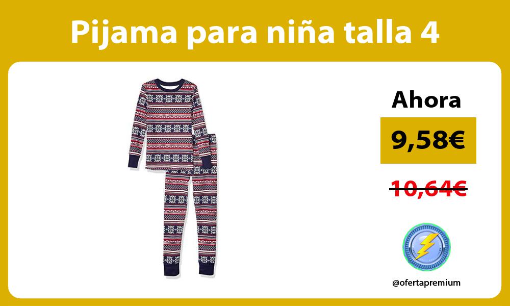 Pijama para niña talla 4