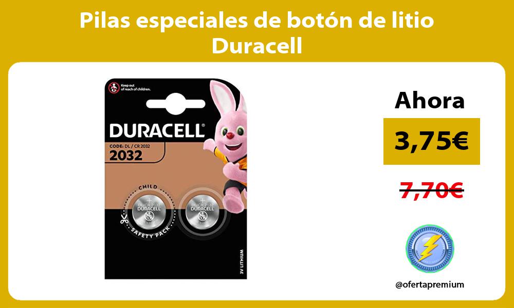 Pilas especiales de botón de litio Duracell