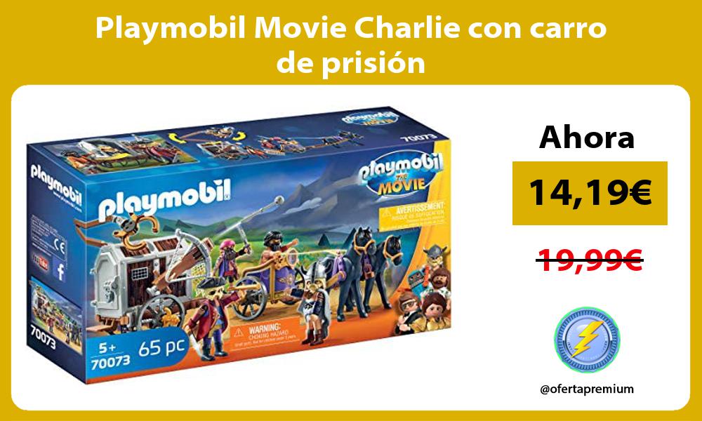 Playmobil Movie Charlie con carro de prisión