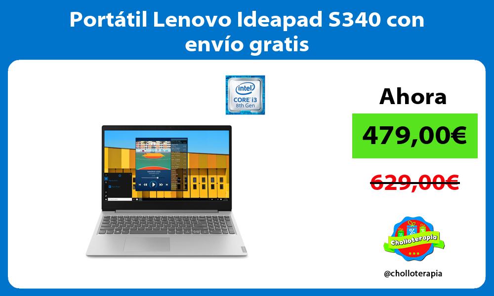 Portátil Lenovo Ideapad S340 con envío gratis