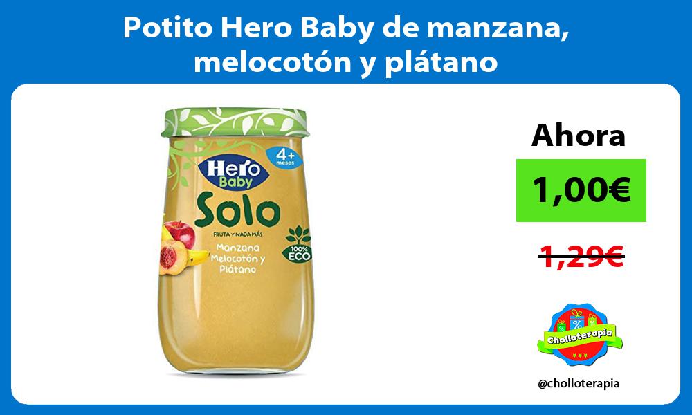 Potito Hero Baby de manzana melocotón y plátano