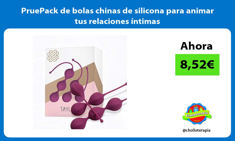 PruePack de bolas chinas de silicona para animar tus relaciones íntimas