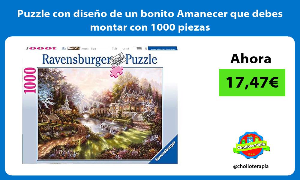 Puzzle con diseño de un bonito Amanecer que debes montar con 1000 piezas