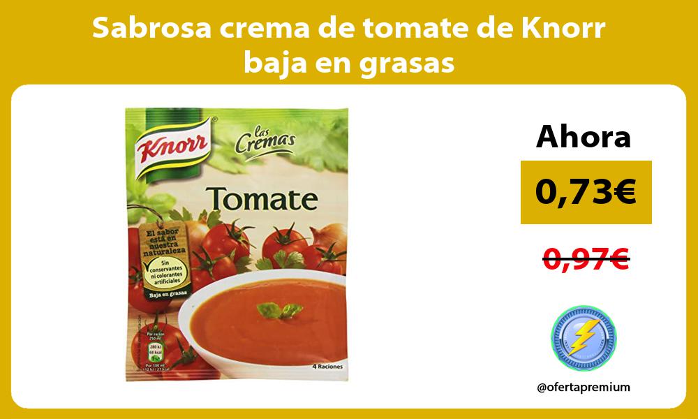 Sabrosa crema de tomate de Knorr baja en grasas