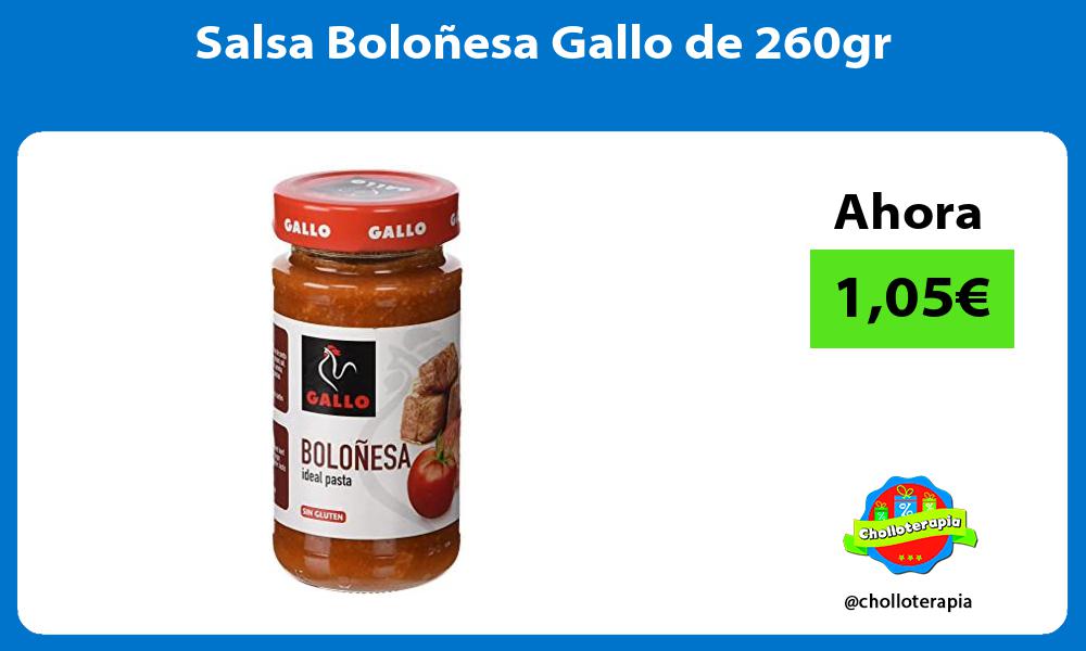 Salsa Boloñesa Gallo de 260gr