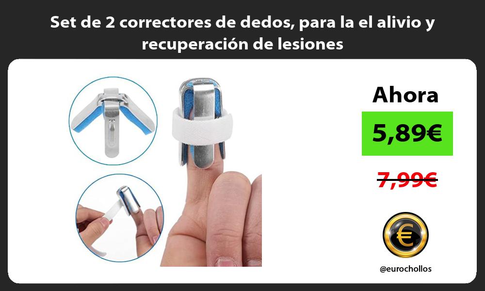 Set de 2 correctores de dedos para la el alivio y recuperación de lesiones