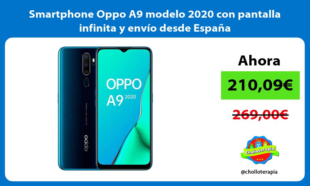 Smartphone Oppo A9 modelo 2020 con pantalla infinita y envío desde España