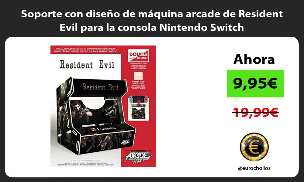 Soporte con diseño de máquina arcade de Resident Evil para la consola Nintendo Switch