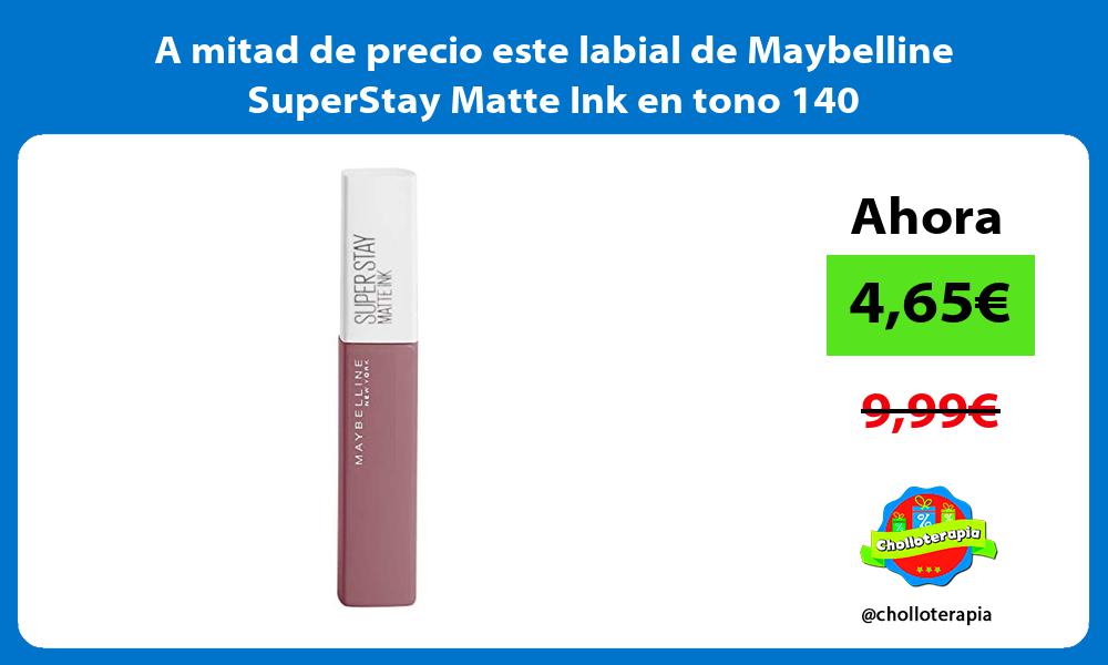 A mitad de precio este labial de Maybelline SuperStay Matte Ink en tono 140