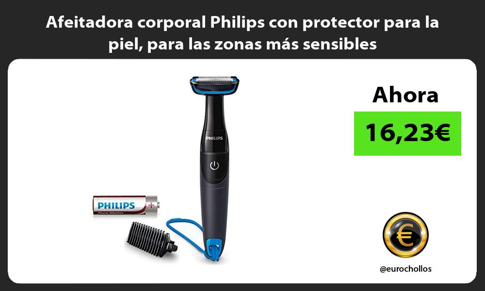 Afeitadora corporal Philips con protector para la piel para las zonas más sensibles