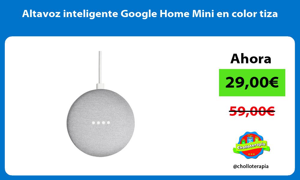 Altavoz inteligente Google Home Mini en color tiza