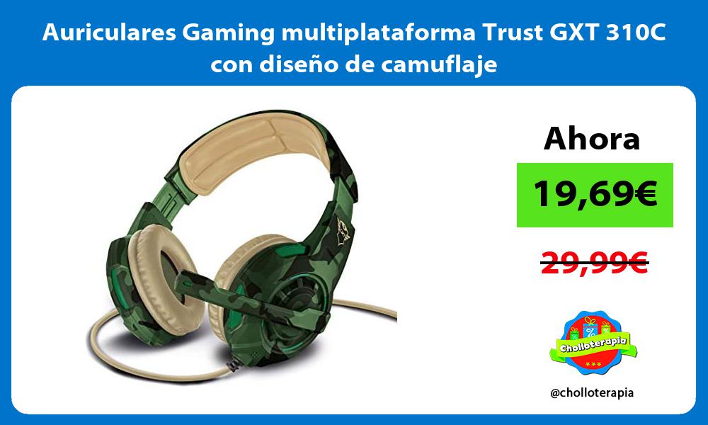Auriculares Gaming multiplataforma Trust GXT 310C con diseño de camuflaje