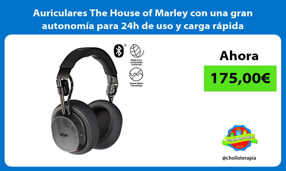 Auriculares The House of Marley con una gran autonomía para 24h de uso y carga rápida