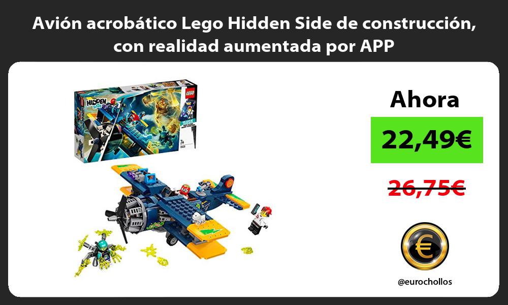Avión acrobático Lego Hidden Side de construcción con realidad aumentada por APP