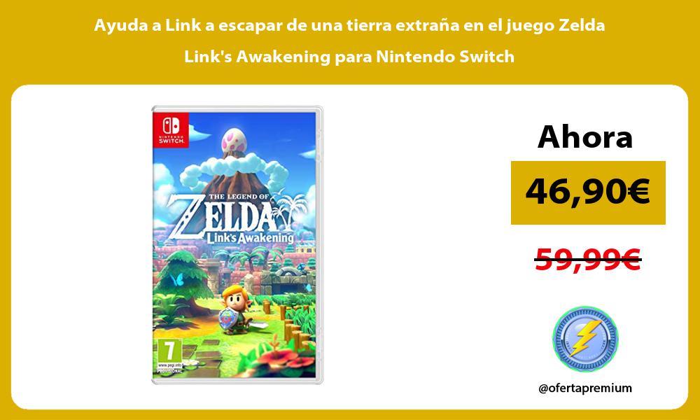 Ayuda a Link a escapar de una tierra extraña en el juego Zelda Links Awakening para Nintendo Switch
