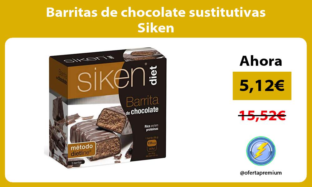 Barritas de chocolate sustitutivas Siken