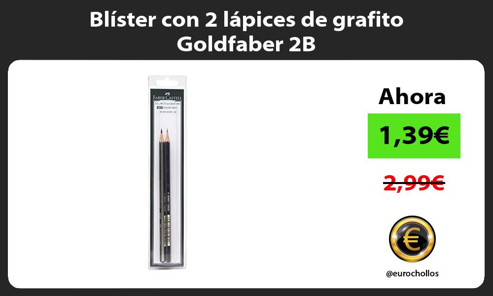 Blíster con 2 lápices de grafito Goldfaber 2B