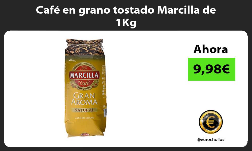 Café en grano tostado Marcilla de 1Kg