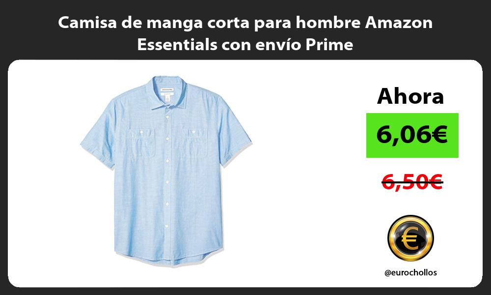 Camisa de manga corta para hombre Amazon Essentials con envío Prime