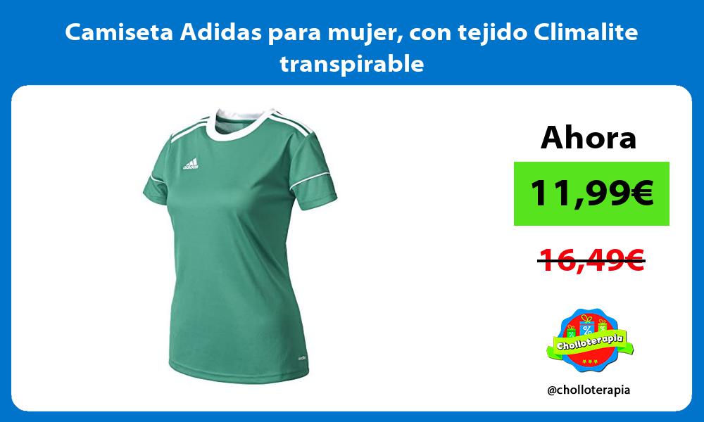 Camiseta Adidas para mujer con tejido Climalite transpirable