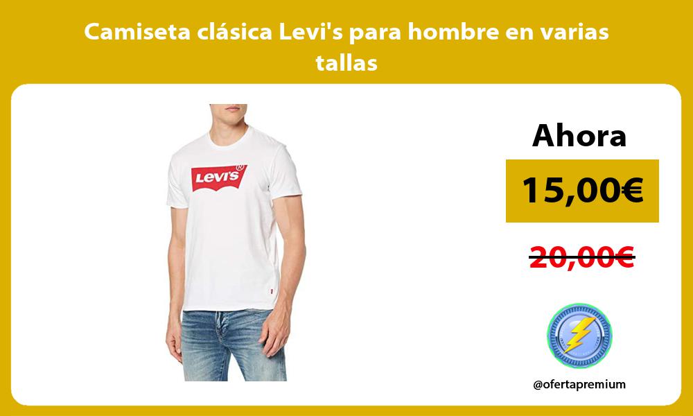 Camiseta clásica Levis para hombre en varias tallas