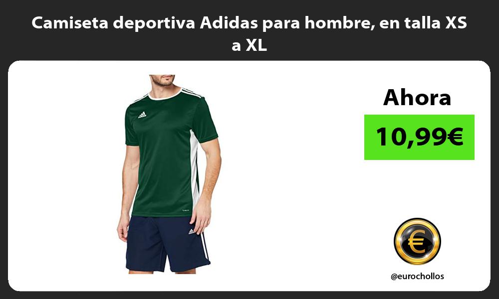 Camiseta deportiva Adidas para hombre en talla XS a XL