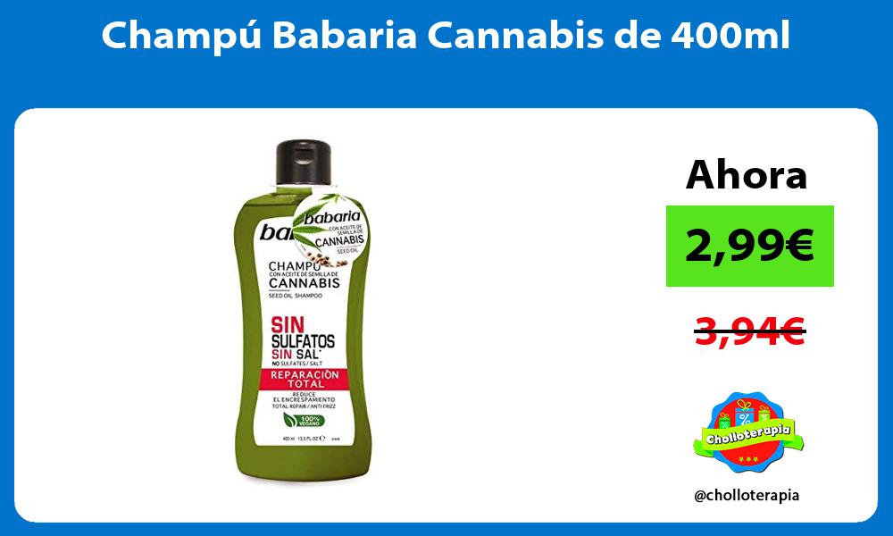 Champú Babaria Cannabis de 400ml