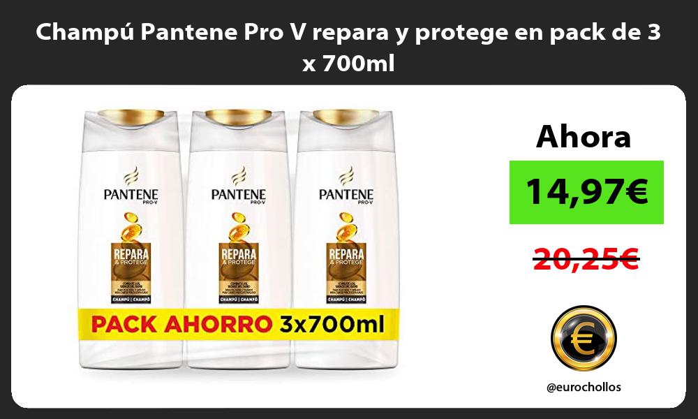 Champú Pantene Pro V repara y protege en pack de 3 x 700ml