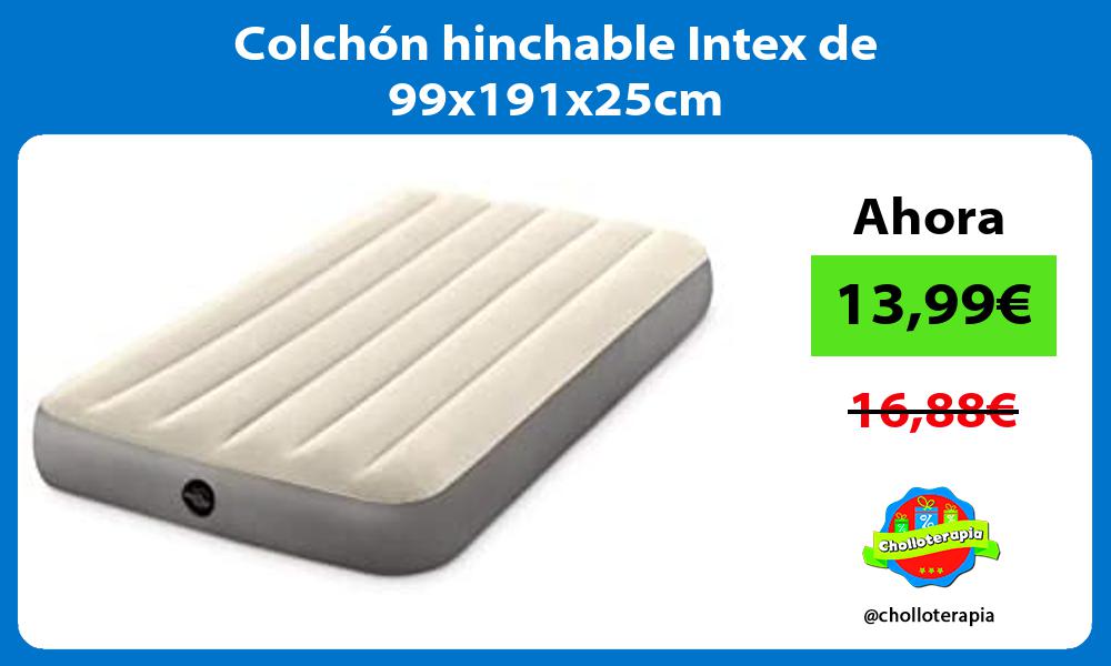 Colchón hinchable Intex de 99x191x25cm