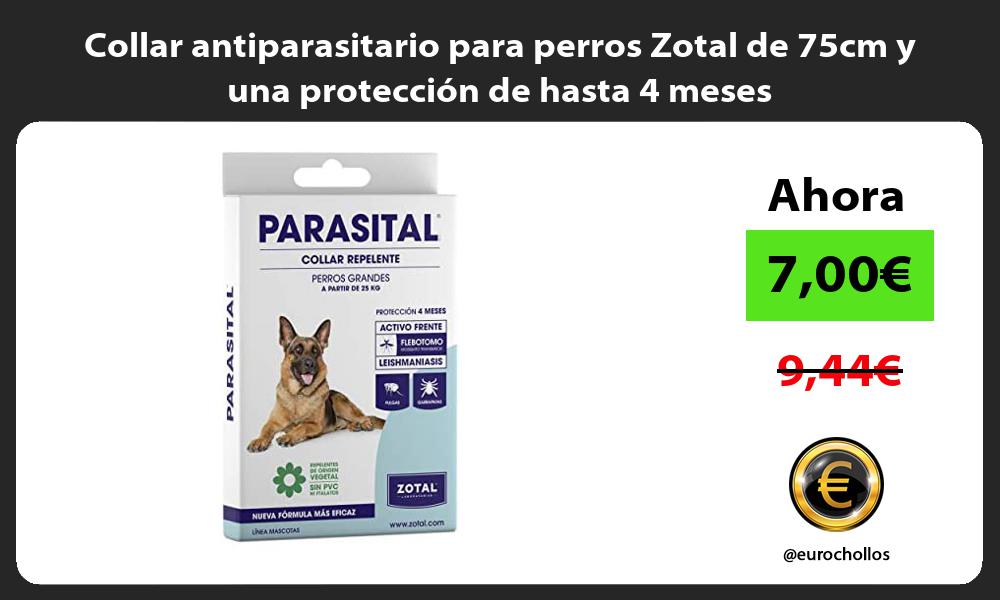 Collar antiparasitario para perros Zotal de 75cm y una protección de hasta 4 meses