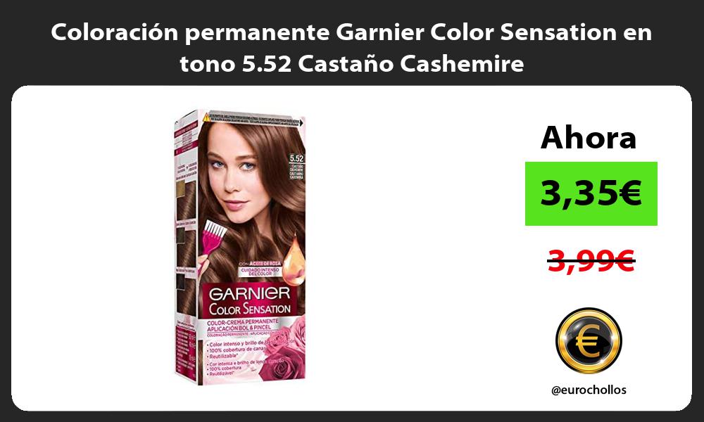 Coloración permanente Garnier Color Sensation en tono 5 52 Castaño Cashemire