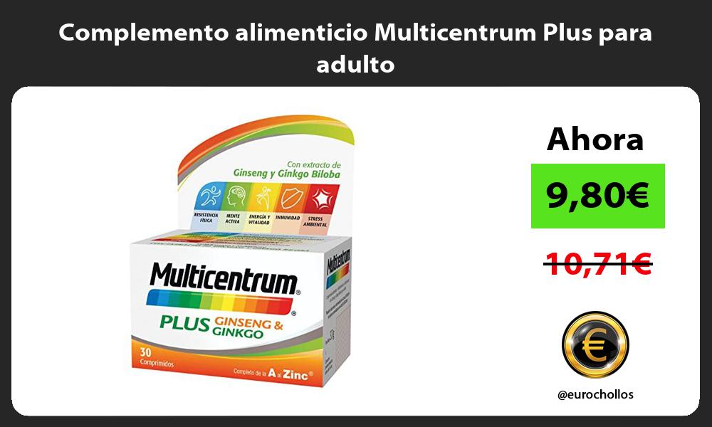 Complemento alimenticio Multicentrum Plus para adulto