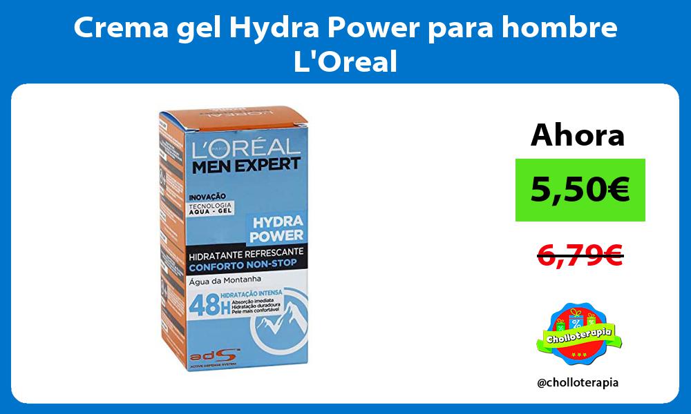 Crema gel Hydra Power para hombre LOreal
