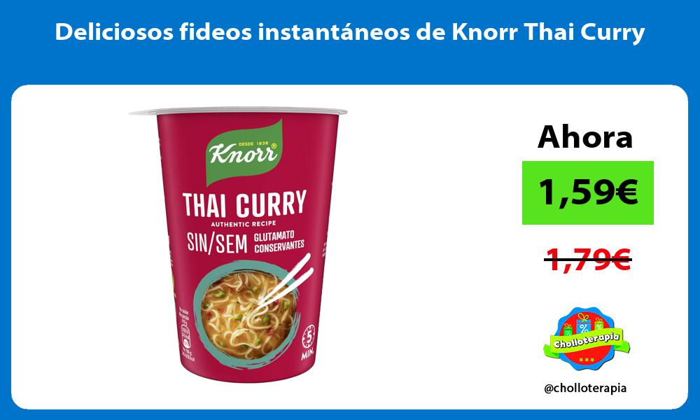 Deliciosos fideos instantáneos de Knorr Thai Curry