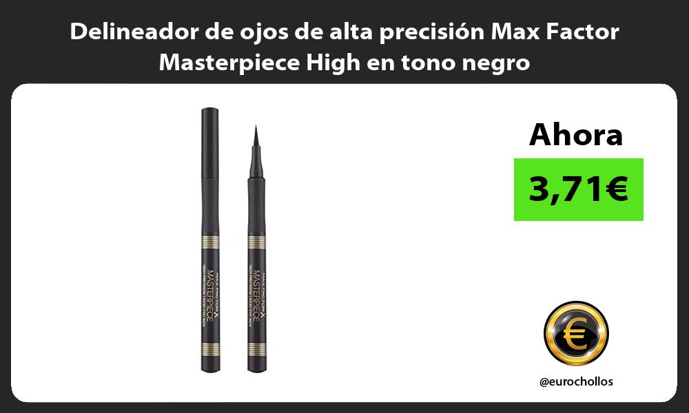 Delineador de ojos de alta precisión Max Factor Masterpiece High en tono negro