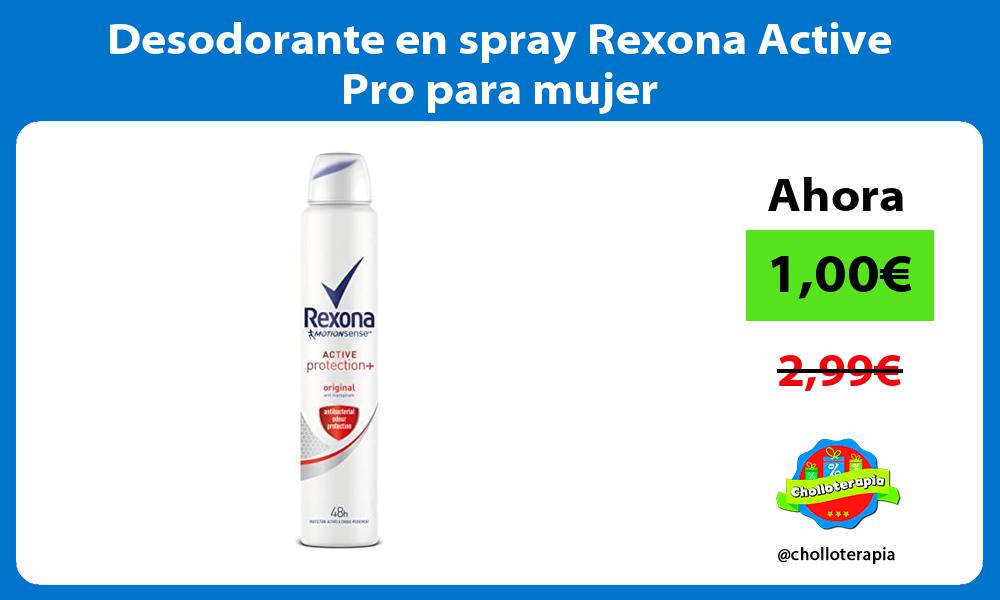 Desodorante en spray Rexona Active Pro para mujer