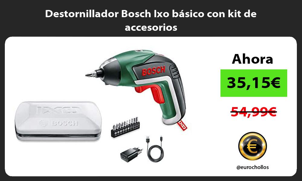 Destornillador Bosch Ixo básico con kit de accesorios