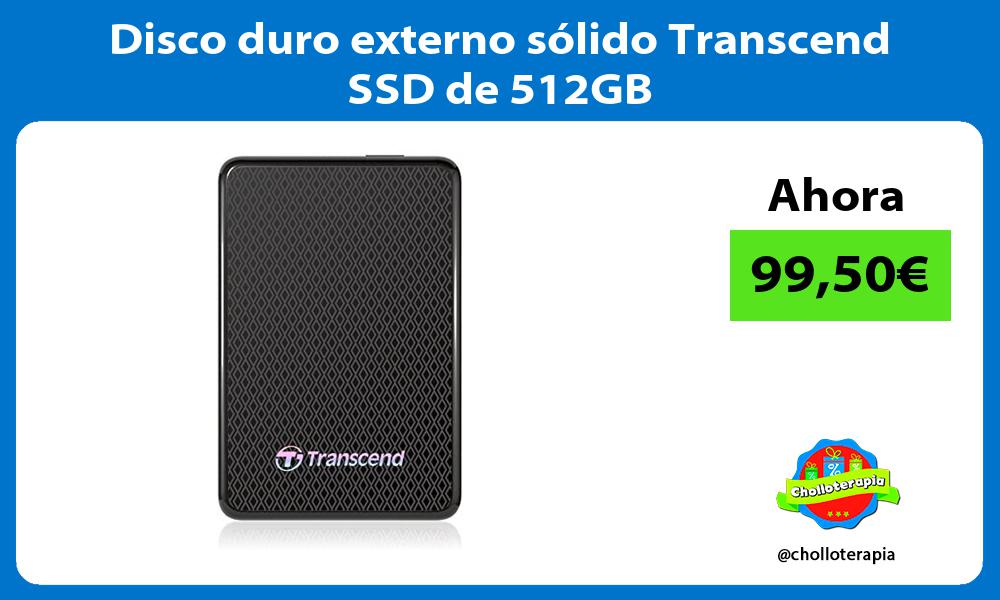 Disco duro externo sólido Transcend SSD de 512GB