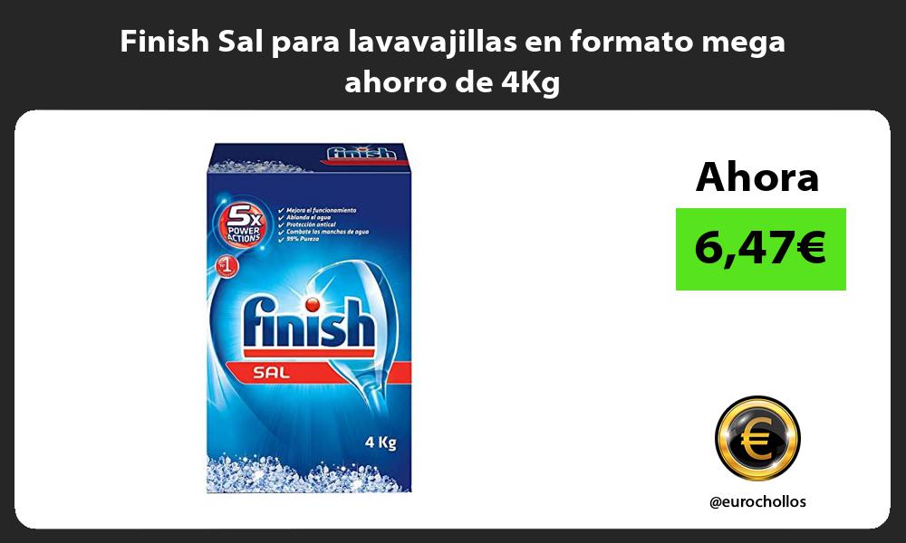 Finish Sal para lavavajillas en formato mega ahorro de 4Kg