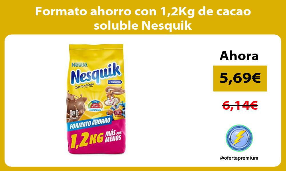 Formato ahorro con 12Kg de cacao soluble Nesquik