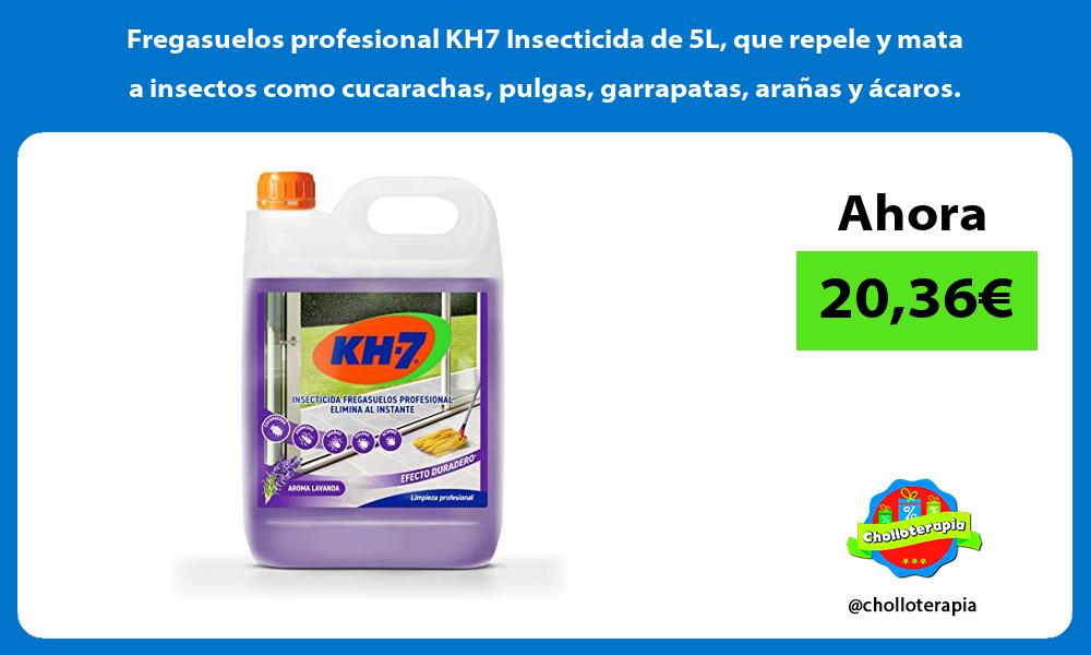 Fregasuelos profesional KH7 Insecticida de 5L que repele y mata a insectos como cucarachas pulgas garrapatas arañas y ácaros