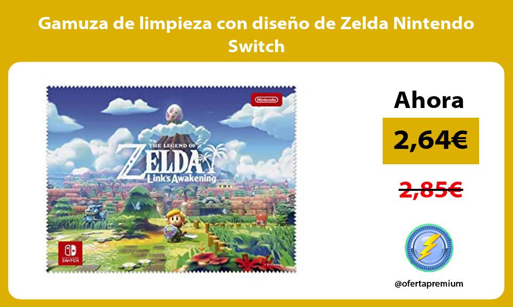 Gamuza de limpieza con diseño de Zelda Nintendo Switch
