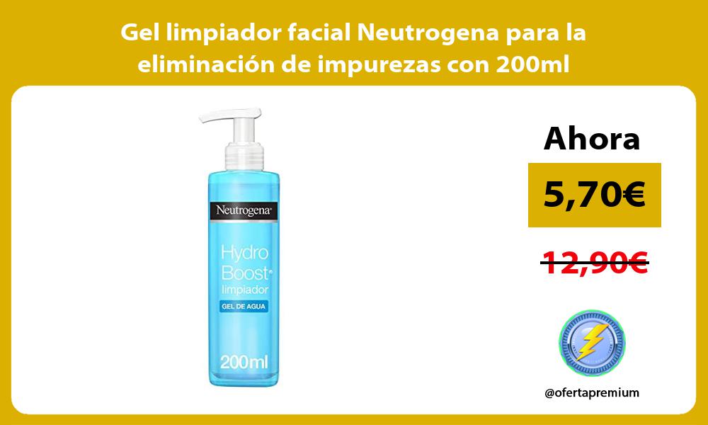 Gel limpiador facial Neutrogena para la eliminación de impurezas con 200ml