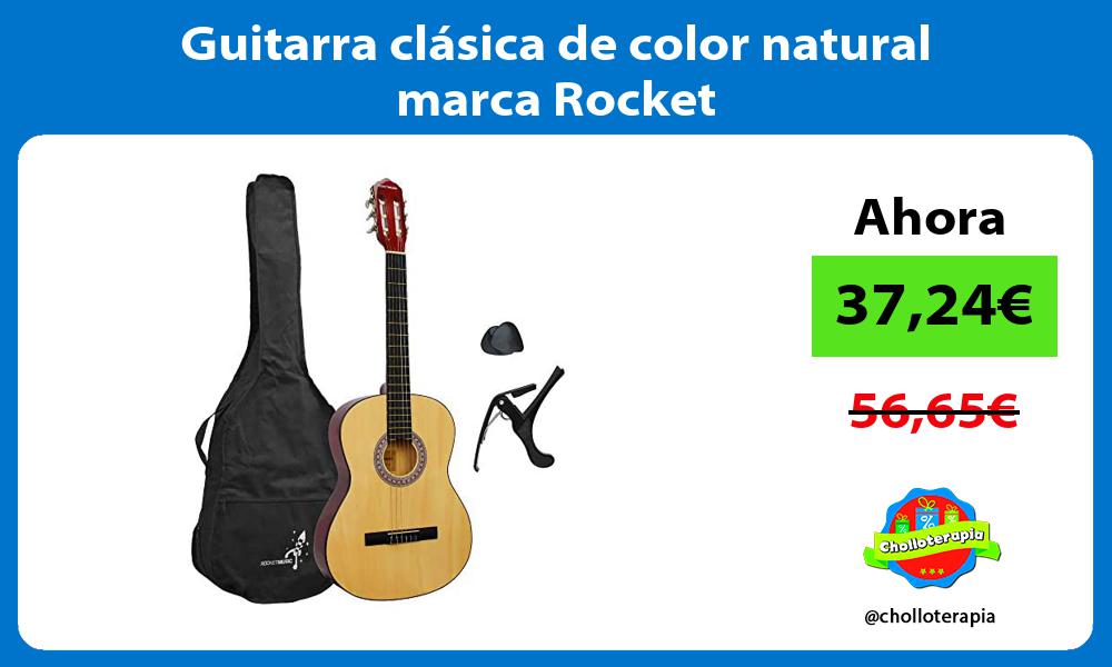 Guitarra clásica de color natural marca Rocket
