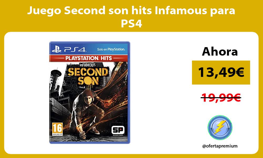 Juego Second son hits Infamous para PS4