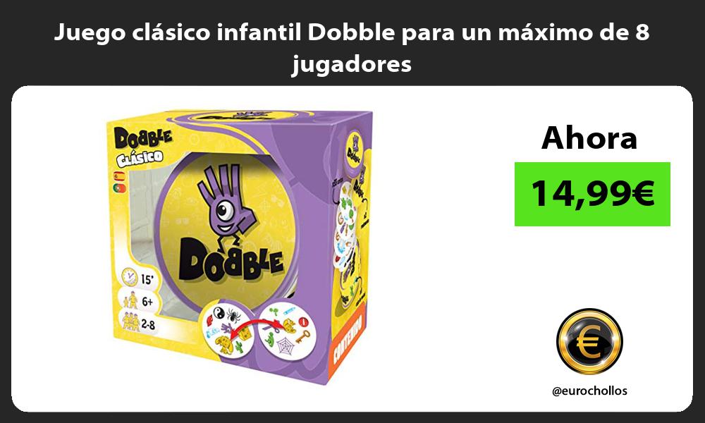 Juego clásico infantil Dobble para un máximo de 8 jugadores