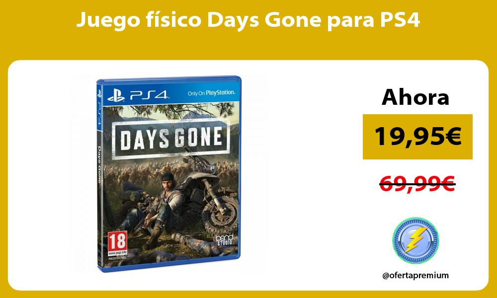 Juego físico Days Gone para PS4