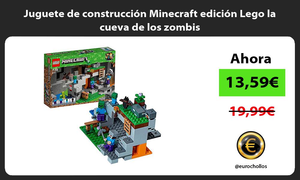 Juguete de construcción Minecraft edición Lego la cueva de los zombis